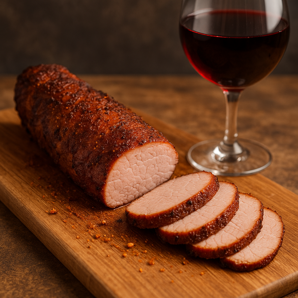 Rum Soaked Smoke Apricot Pork Tenderloin